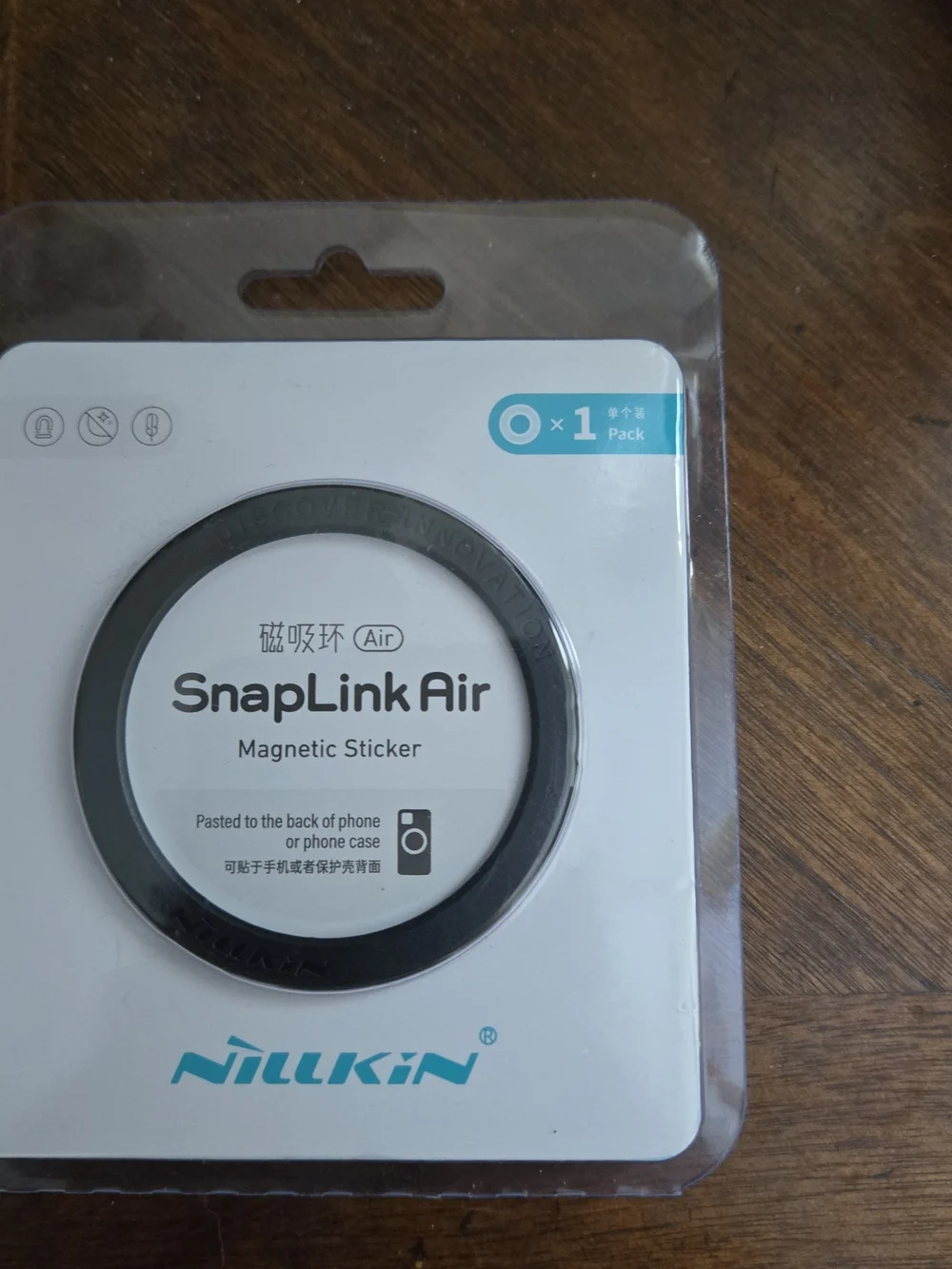 Nillkin SnapLink Air MagSafe Magnetic Sticker Ring Black New